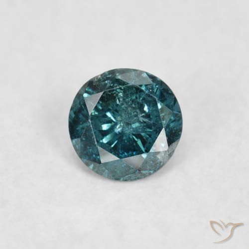 0.07ct Natürlicher Blau Diamant, Runden, SI