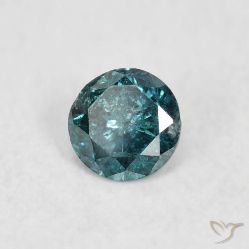 9,17 ctw natürlicher Blau Diamant, Runden, SI