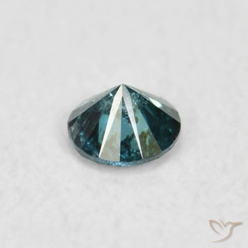 9,17 ctw natürlicher Blau Diamant, Runden, SI