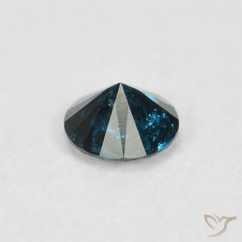 9,17 ctw natürlicher Blau Diamant, Runden, SI