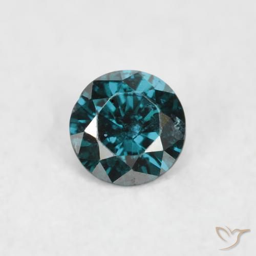 0.07ct Natürlicher Blau Diamant, Runden, SI
