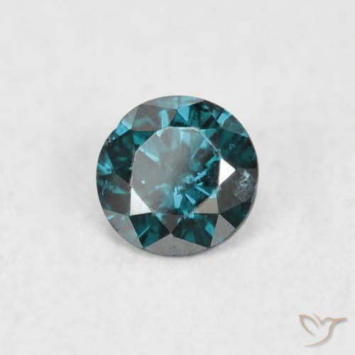 9,17 ctw natürlicher Blau Diamant, Runden, SI
