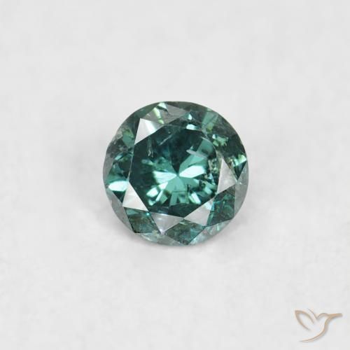 0.06ct Natürlicher Grün Diamant, Runden, SI