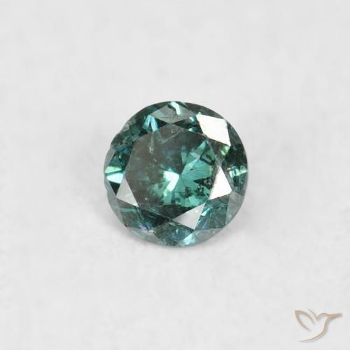 9,17 ctw natürlicher Grün Diamant, Runden, SI