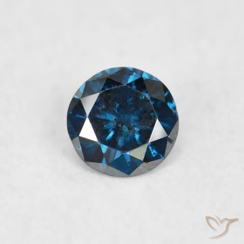 0.06ct Natürlicher Blau Diamant, Runden, SI