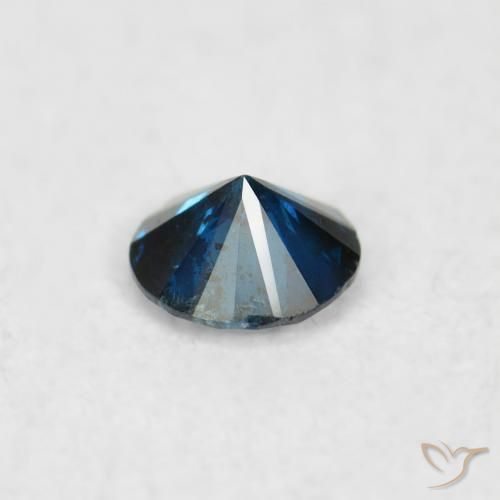 9,17 ctw natürlicher Blau Diamant, Runden, SI