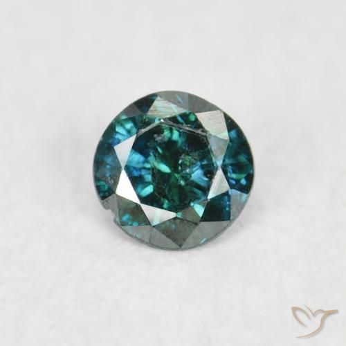 0.04ct Natürlicher Grün Diamant, Runden, SI