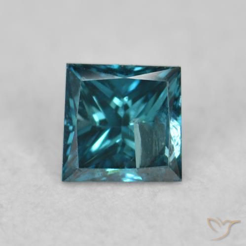 0.07ct Natürlicher Blau Diamant, Quadrat, VS