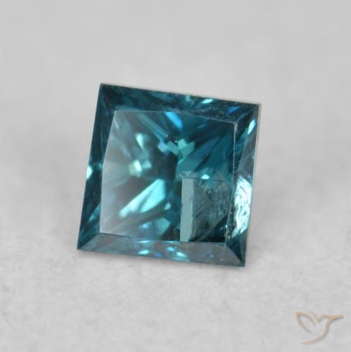 9,17 ctw natürlicher Blau Diamant, Quadrat, VS
