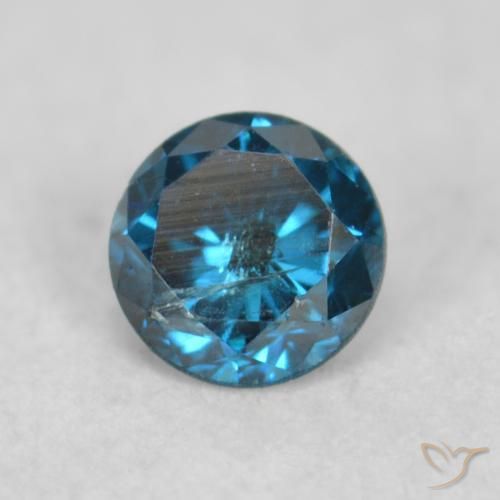 9,17 ctw natürlicher Blau Diamant, Runden, VS