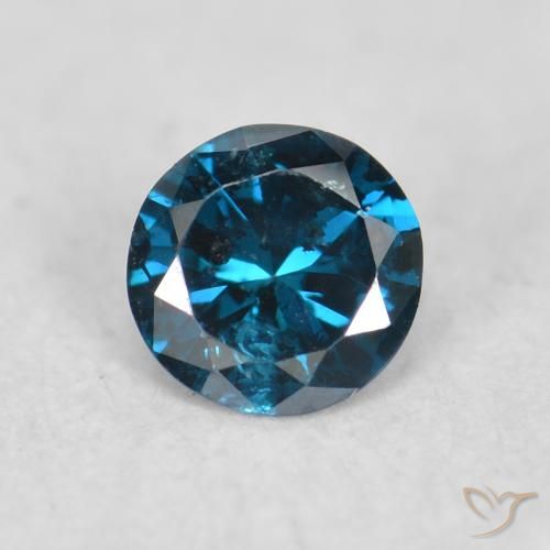 0.06ct Natürlicher Blau Diamant, Runden, VS