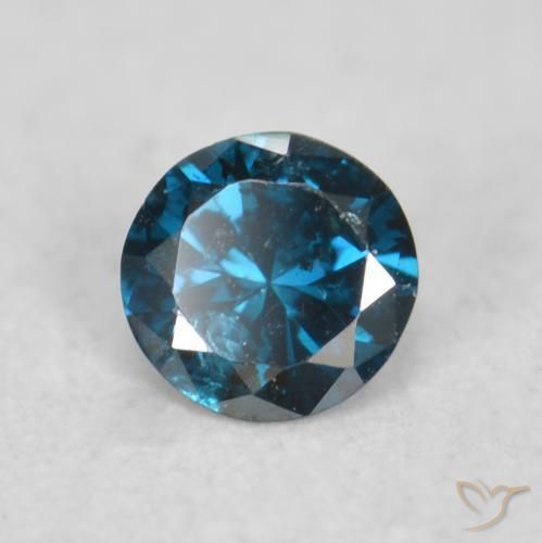 9,17 ctw natürlicher Blau Diamant, Runden, VS