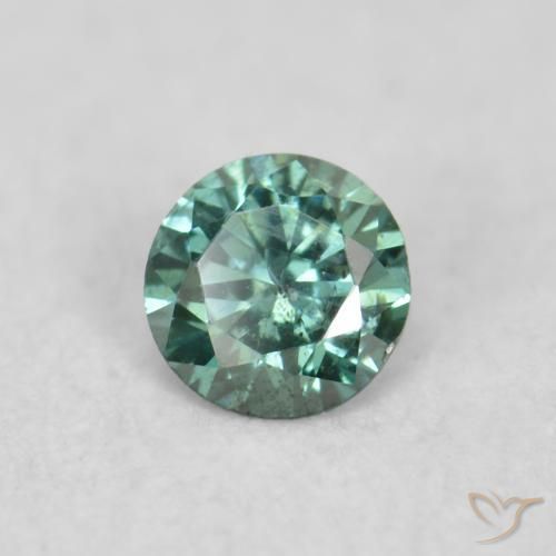 9,17 ctw natürlicher Grün Diamant, Runden, VS