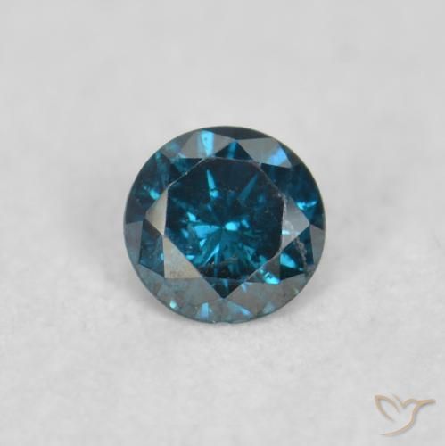 0.03ct Natürlicher Blau Diamant, Runden, VS