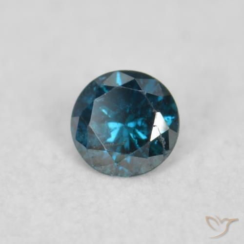 9,17 ctw natürlicher Blau Diamant, Runden, VS
