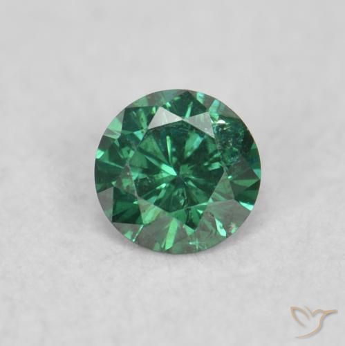 0.05ct Natürlicher Grün Diamant, Runden, VS