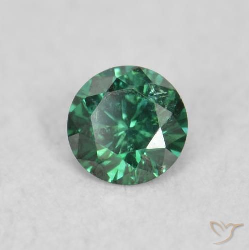9,17 ctw natürlicher Grün Diamant, Runden, VS