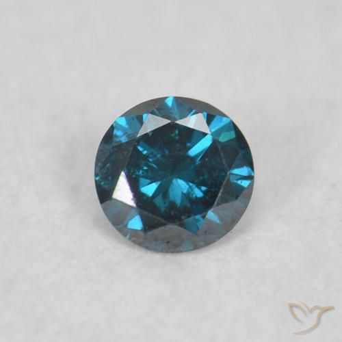 0.04ct Natürlicher Blau Diamant, Runden, VS