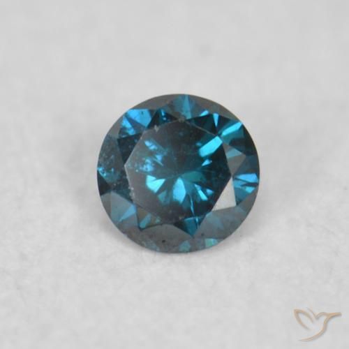 9,17 ctw natürlicher Blau Diamant, Runden, VS