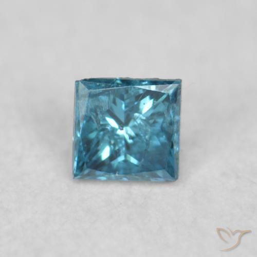 0.03ct Natürlicher Blau Diamant, Quadrat, VS