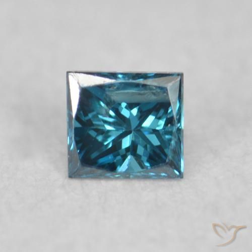 0.04ct Natürlicher Blau Diamant, Quadrat, VS