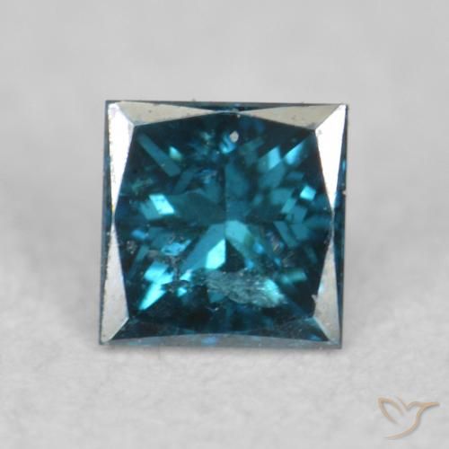0.07ct Natürlicher Blau Diamant, Quadrat, VS