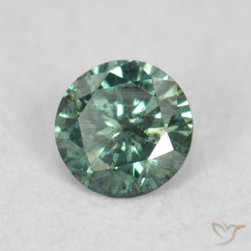 9,17 ctw natürlicher Grün Diamant, Runden, VS