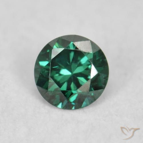 0.06ct Natürlicher Grün Diamant, Runden, VS