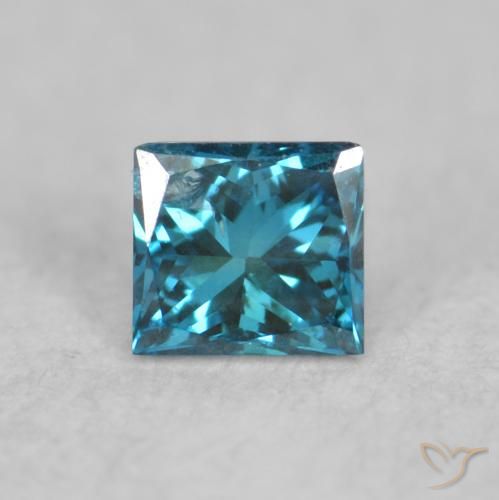 0.06ct Natürlicher Blau Diamant, Quadrat, VS-SI