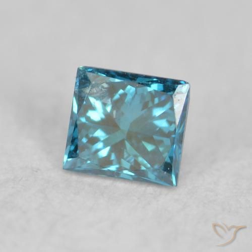 9,17 ctw natürlicher Blau Diamant, Quadrat, VS-SI