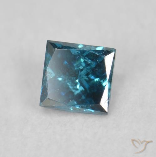 9,17 ctw natürlicher Blau Diamant, Quadrat, VS-SI