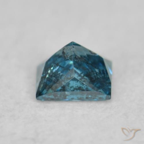 9,17 ctw natürlicher Blau Diamant, Quadrat, SI