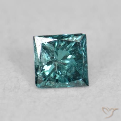 0.03ct Natürlicher Grün Diamant, Quadrat, VS-SI