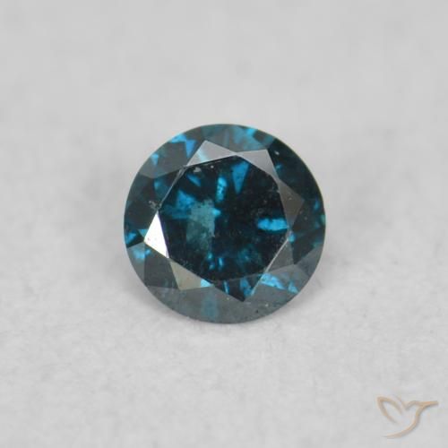 0.04ct Natürlicher Blau Diamant, Runden, VS-SI