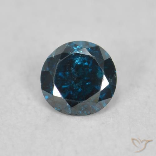 0.06ct Natürlicher Blau Diamant, Runden, VS-SI