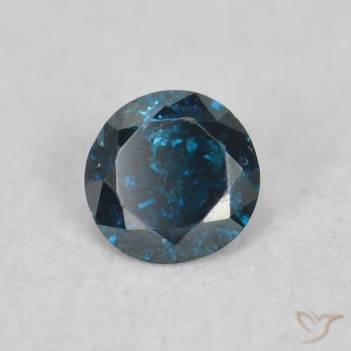 9,17 ctw natürlicher Blau Diamant, Runden, VS-SI