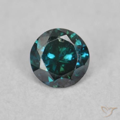 0.06ct Natürlicher Blau Diamant, Runden, SI