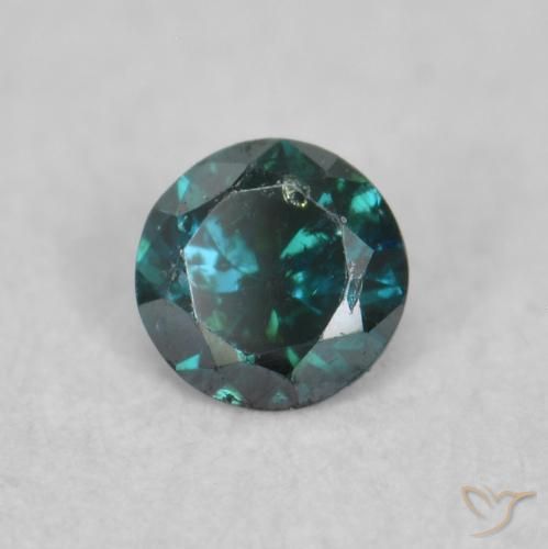 9,17 ctw natürlicher Blau Diamant, Runden, SI