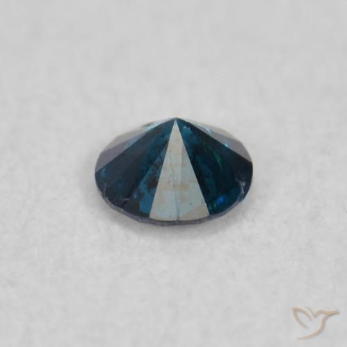 9,17 ctw natürlicher Blau Diamant, Runden, SI