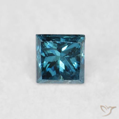 0.05ct Natürlicher Blau Diamant, Quadrat, VS