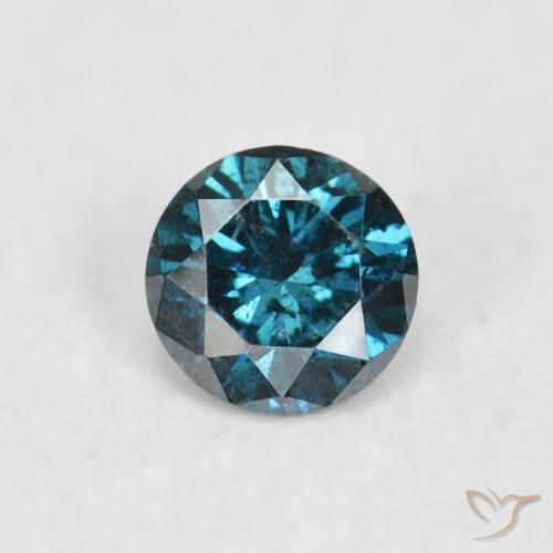 0.07ct Natürlicher Blau Diamant, Runden, VS