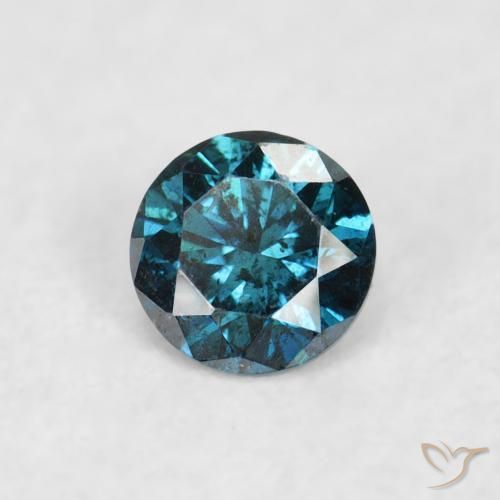 9,17 ctw natürlicher Blau Diamant, Runden, VS
