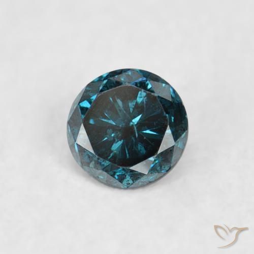 9,17 ctw natürlicher Blau Diamant, Runden, VS