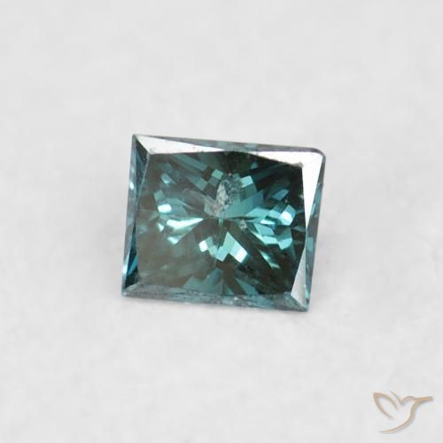 9,17 ctw natürlicher Blau Diamant, Quadrat, VS