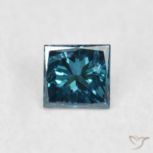 0.07ct Natürlicher Blau Diamant, Quadrat, VS