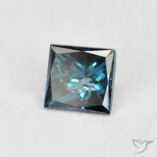 9,17 ctw natürlicher Blau Diamant, Quadrat, VS-SI