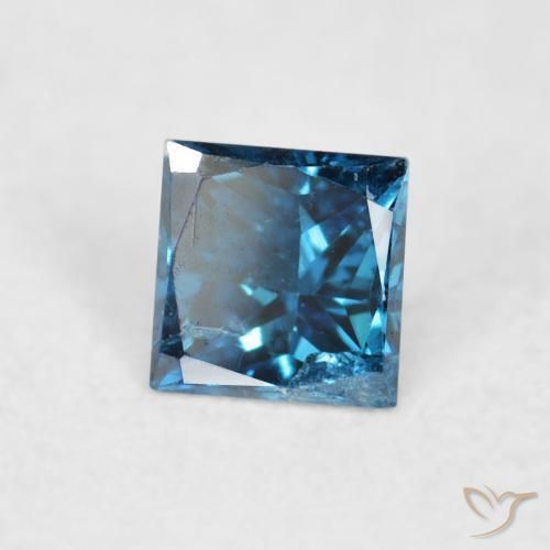 9,17 ctw natürlicher Blau Diamant, Quadrat, VS-SI