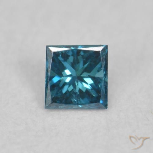 0.05ct Natürlicher Blau Diamant, Quadrat, VVS-VS