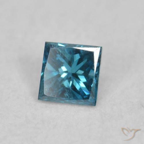 9,17 ctw natürlicher Blau Diamant, Quadrat, VVS-VS