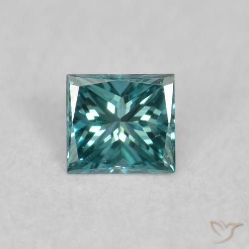 0.03ct Natürlicher Grün Diamant, Quadrat, VVS-VS